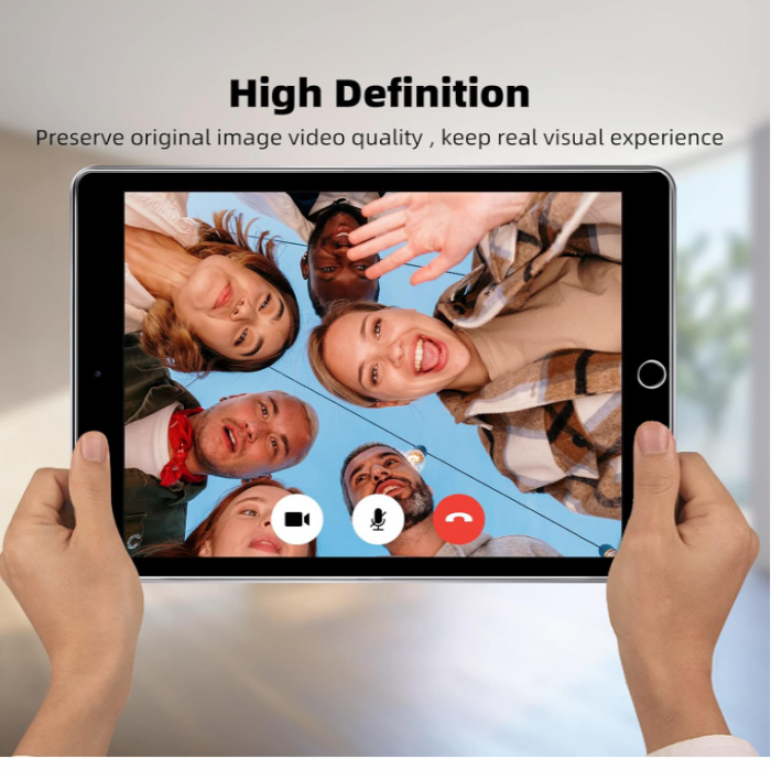 Folie protectie ecran din sticla securizata NEW'C pentru iPad 10,2 inchi model 2021/2020/2019, generația 9/8/7 [8]