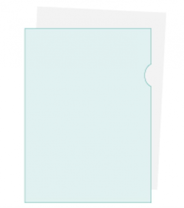 Folie protectie pentru documente A4 Exacompta 58522E, pachet de 100, deschidere în formă de L [5]