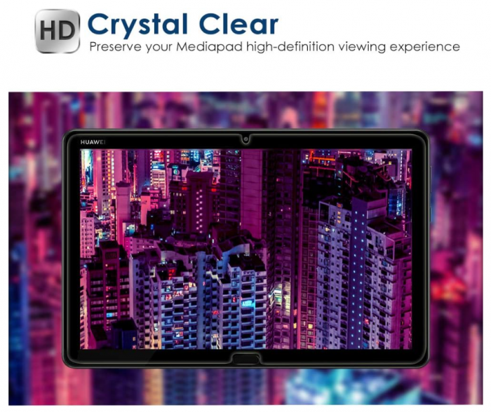 Folie protectie sticla securizata Simpeak pentru Huawei Mediapad M5 Lite, duritate 9H [8]