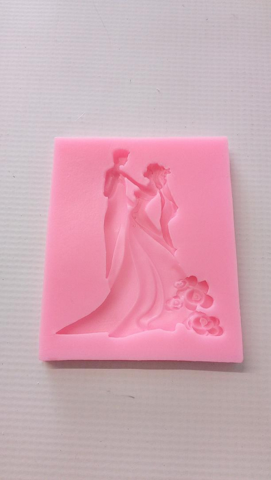 Forma din silicon pentru tort pentru nunta, Mire și Mireasa, Ideal pentru ciocolată/fondant [2]