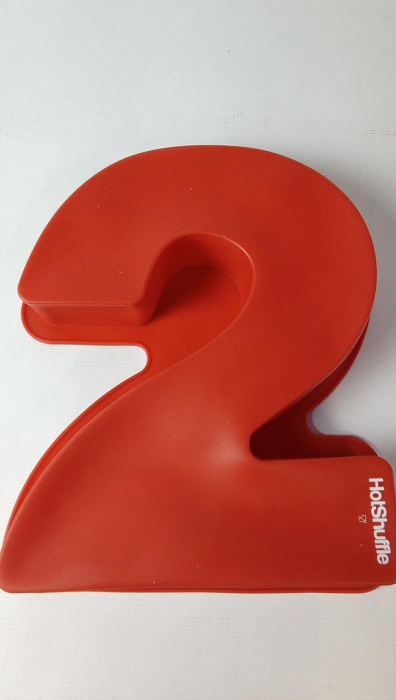 Forma pentru prăjituri HotShuffle, cifra '2', rosu [2]
