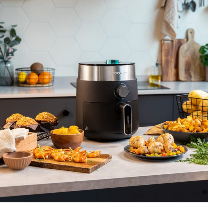 Friteuză CecoFry cu aer cald 2,5 L Cecofry Essential Rapid Dark 1200 W [6]