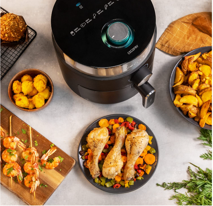 Friteuză CecoFry cu aer cald 2,5 L Cecofry Essential Rapid Dark 1200 W [7]