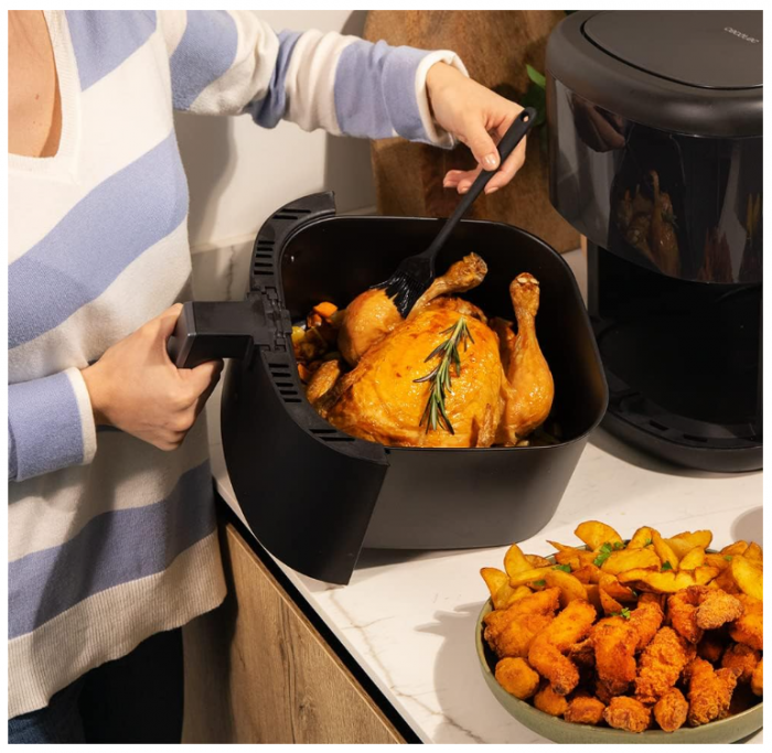 Friteuză Cecotec cu aer cald fără ulei, 6 L, cu accesorii, Cecofry Bombastik 6000 Full, 1700 W [6]