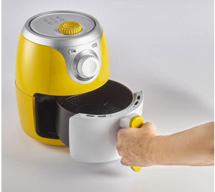Friteuza cu aer cald Ariete 4615 Airy Fryer Mini, Capacitate 2 L, 1000 W, Temperatura maxima 200°, Galben [3]