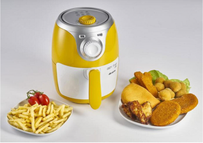 Friteuza cu aer cald Ariete 4615 Airy Fryer Mini, Capacitate 2 L, 1000 W, Temperatura maxima 200°, Galben [5]
