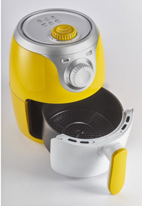 Friteuza cu aer cald Ariete 4615 Airy Fryer Mini, Capacitate 2 L, 1000 W, Temperatura maxima 200°, Galben [2]