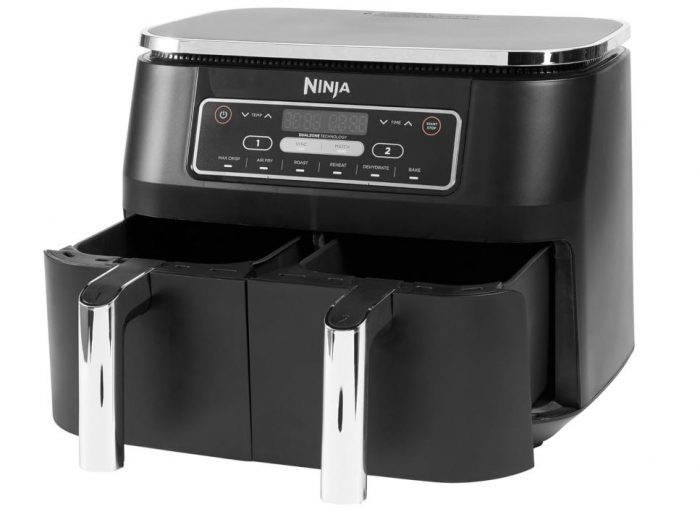 Friteuza cu aer cald Ninja AF300EU Foodi Dual Zone, 2 sertare, 7.6L, negru [12]