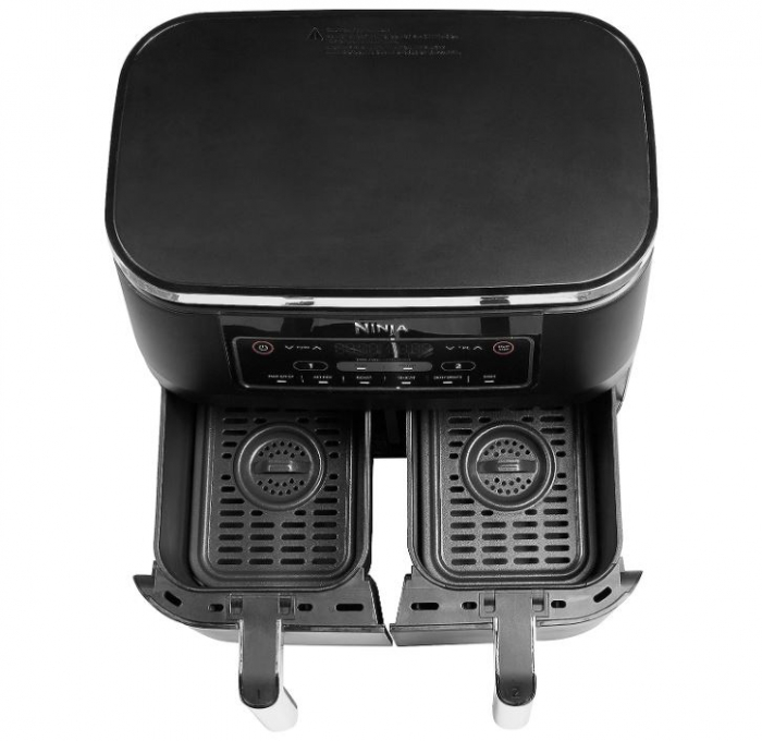 Friteuza cu aer cald Ninja AF300EU Foodi Dual Zone, 2 sertare, 7.6L, negru [9]