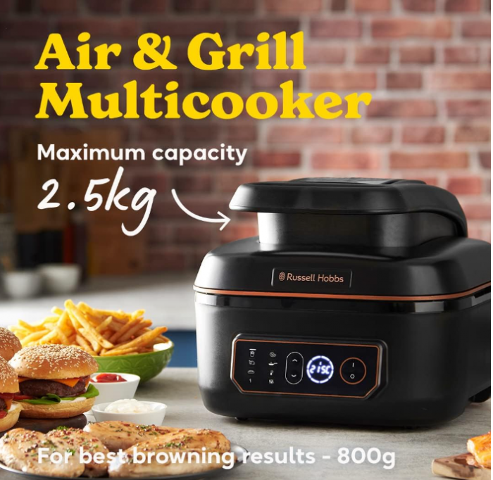 Friteuză cu aer cald Russell Hobbs SatisFry 26520-56 XL 5,5 L, negru [11]