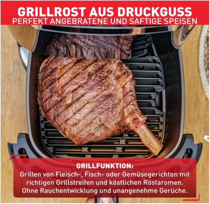 Friteuza cu aer cald Tefal EY8018 Easy Fry & Grill XXL, 6.5L [10]