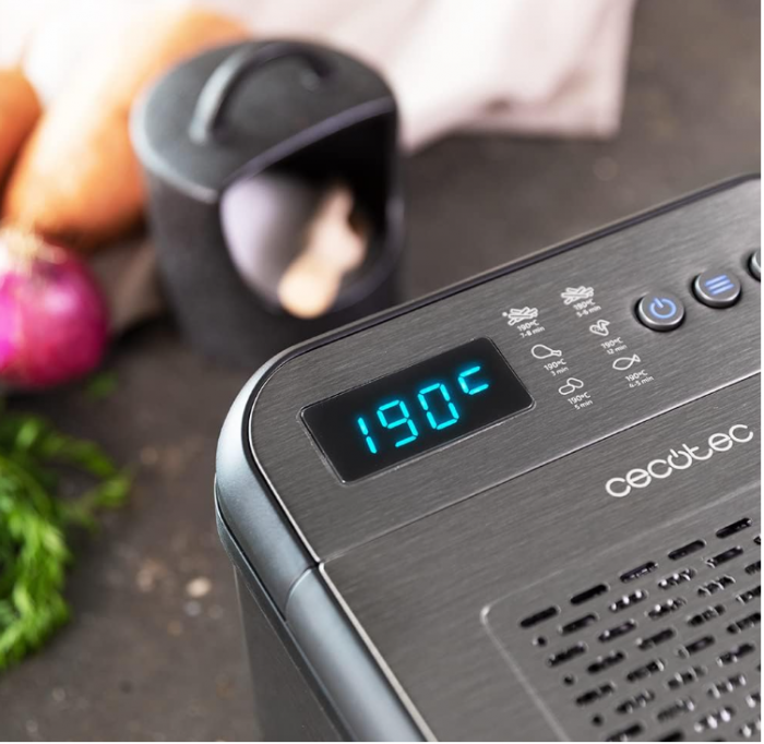 Friteuză cu ulei Cecotec Cleanfry Luxury 3000 Dark, 3.2 litri, 2400W, oțel inoxidabil, negru [6]