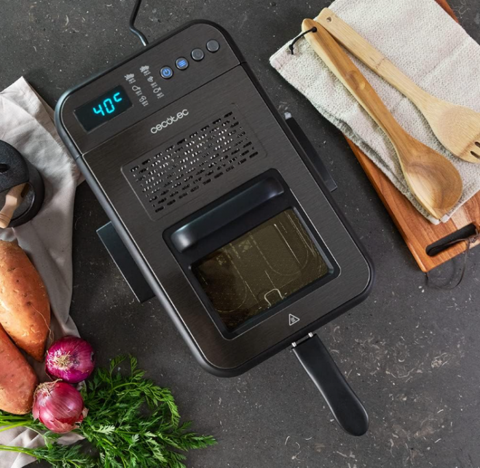 Friteuză cu ulei Cecotec Cleanfry Luxury 3000 Dark, 3.2 litri, 2400W, oțel inoxidabil, negru [7]