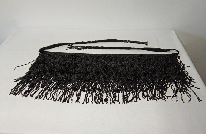 Fusta cu paiete pentru dansul din buric (belly dance), negru [2]