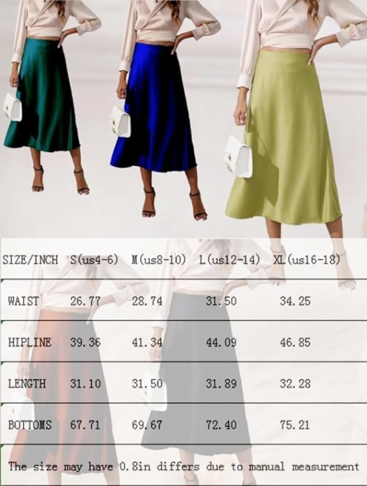 Fusta lunga maxi pentru femei Ciyubvh, rosu, M [6]