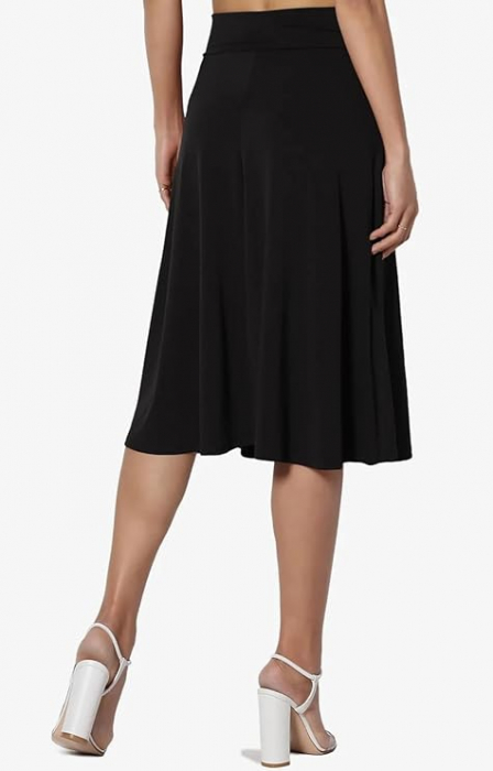 Fusta midi eleganta pentru femei CrisKat, negru, S [2]