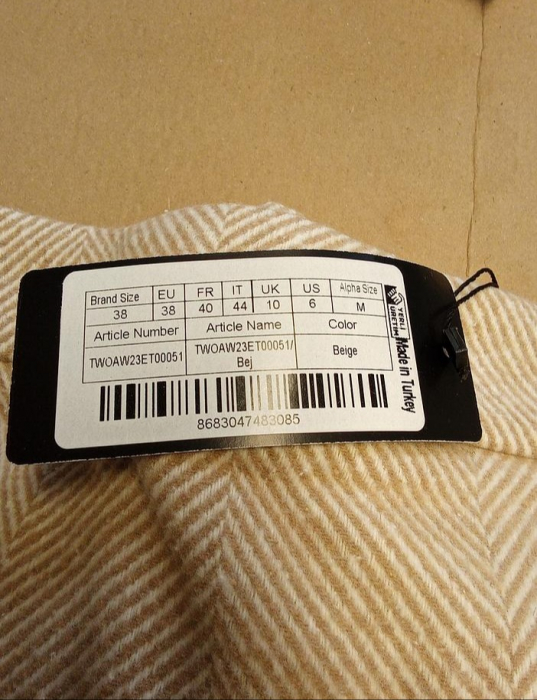 Fusta mini pentru femei Trendyol TWOAW23ET00051, bej, 38 [2]