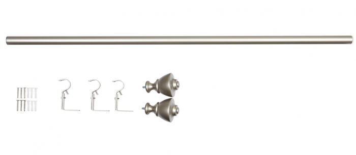 Galerie de perdea Amazon Basics, de 2.5 cm, 90 cm, nichel [7]