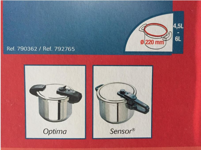 Garnitura oale gatire sub presiune, GROUPE SEB 790362, 4.5/6L, diam. 220mm [3]