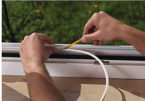 Garnituri de etanșare Tesa pentru izolarea ferestrelor și ușilor, maro, 6m x 9mm x 7.5mm [4]