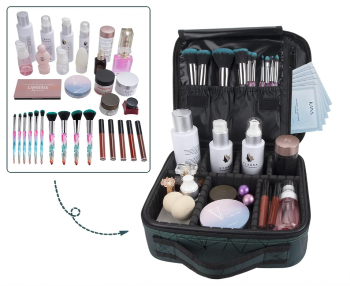 Geantă de cosmetice, portfarduri, verde [7]