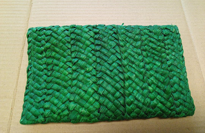 Geantă de mână din paie EVEOUT, pentru femei, verde [5]