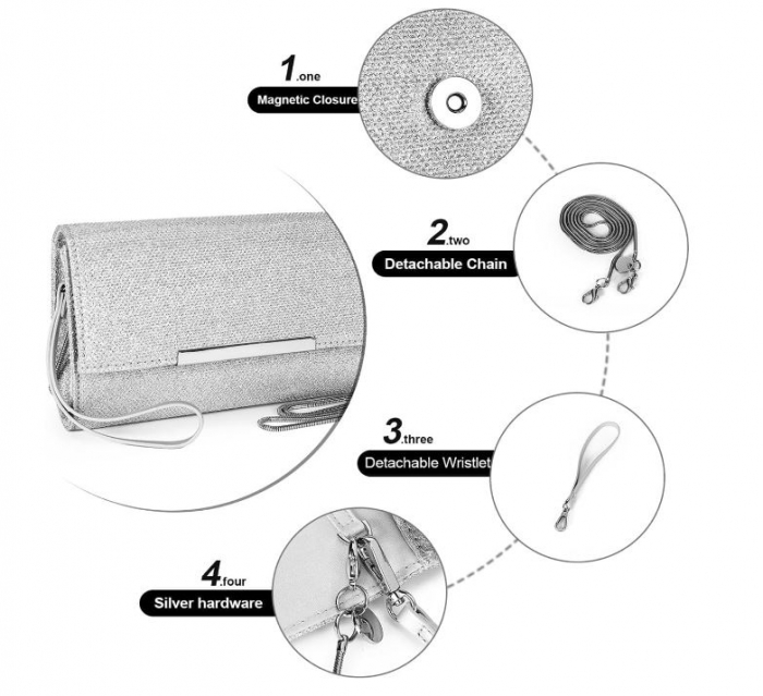 Geanta de mana pentru femei AFKOMST, 20 x 15 x 7 cm [5]