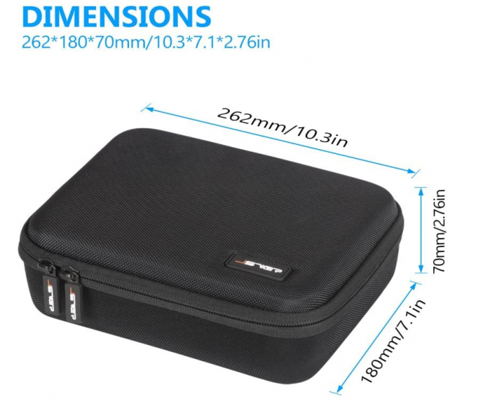 Geanta de protectie si transport JSVER pentru camera GoPro, negru [4]