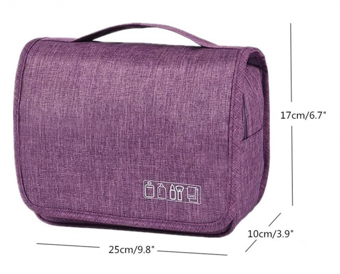 Geantă de toaletă Bansga, cu cârlig pentru agățat, roz [2]