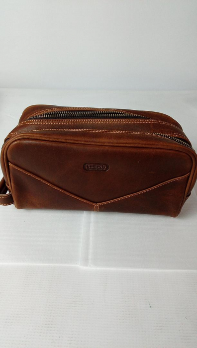 Geanta de toaletă de călătorie din piele Contacts pentru bărbați [2]