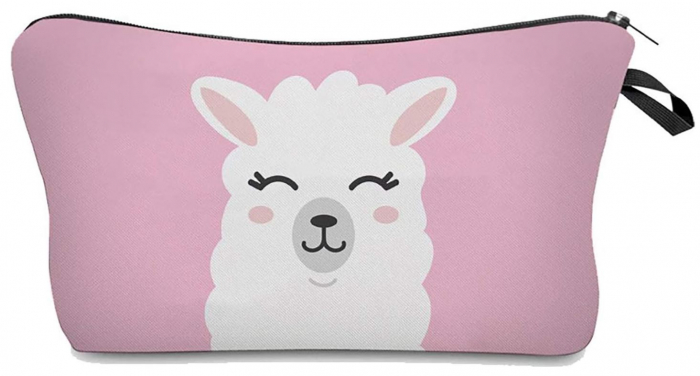 Geantă de toaletă la modă, model Lama, roz [4]