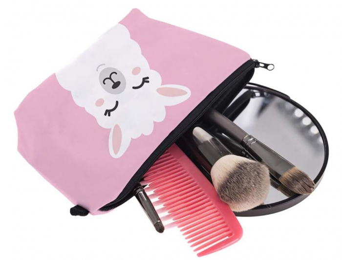 Geantă de toaletă la modă, model Lama, roz [6]