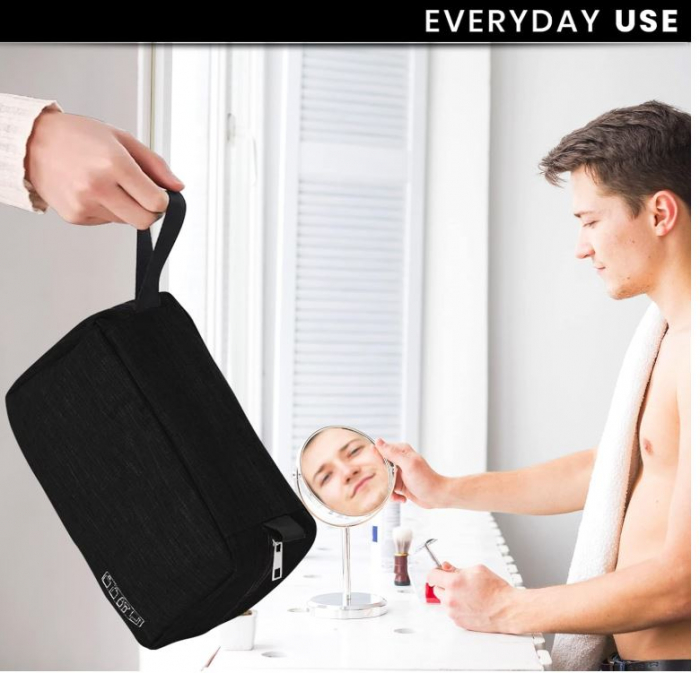 Geantă de toaletă LUNAR URBAN, cu cârlig pentru agățat, negru - OUTLET [5]