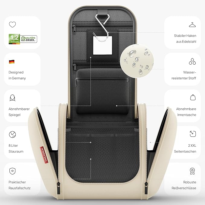 Geantă de toaletă pentru bărbați și femei  VanLindson, 8L [3]