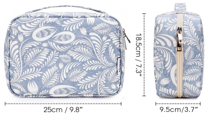 Geantă de toaletă pentru femei Narwey, geantă de machiaj, albastru [6]