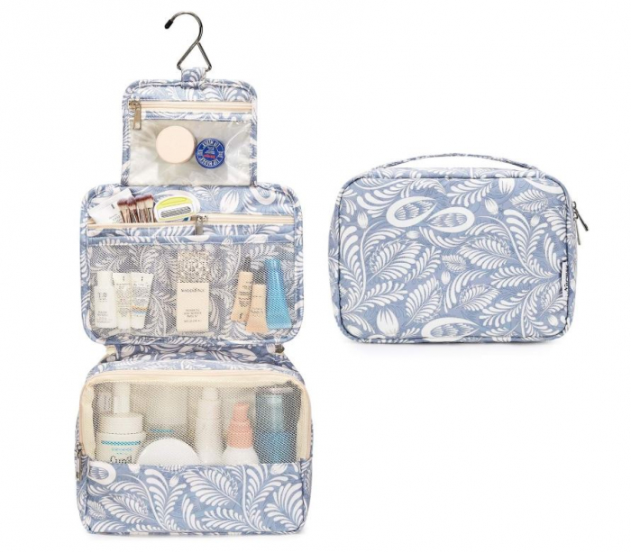 Geantă de toaletă pentru femei Narwey, geantă de machiaj, albastru [2]