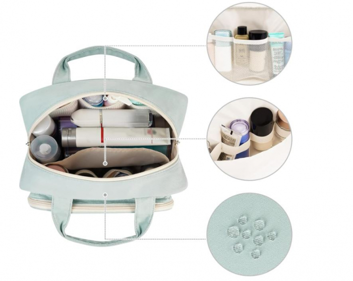 Geantă de toaletă pentru femei Narwey, geantă de machiaj [3]