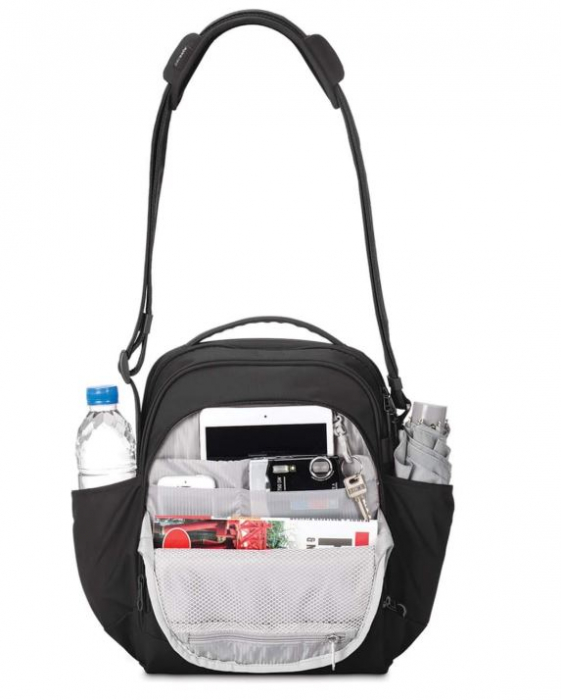 Geanta de umar antifurt, Pacsafe Metrosafe LS250, 12L, negru [3]