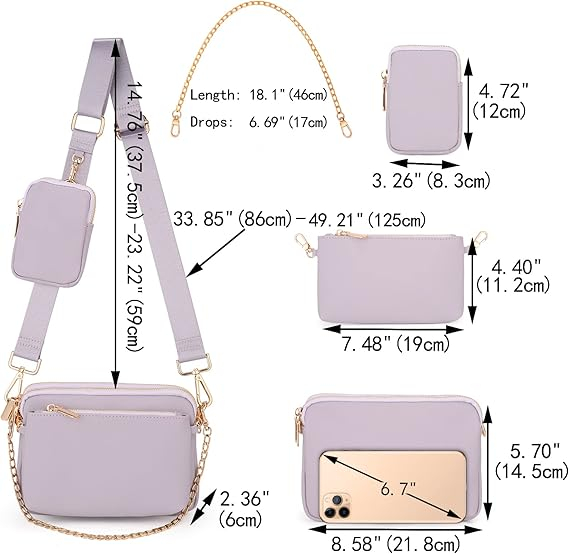 Geanta de umar crossbody pentru femei UTO, ajustabila, eleganta [4]
