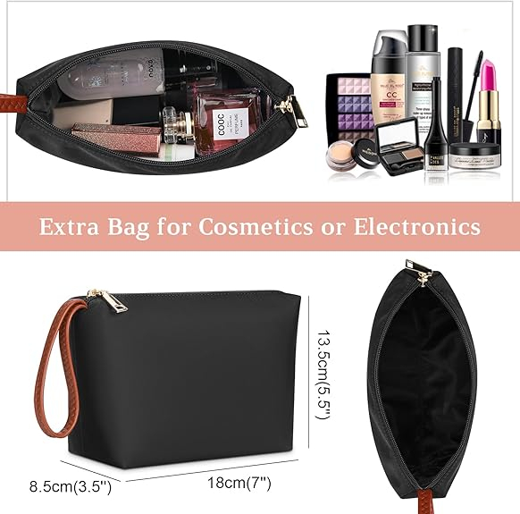 Geantă de umăr KTMOUW pentru dame, mare, impermeabilă, de 40cm, cu port de încărcare USB [5]