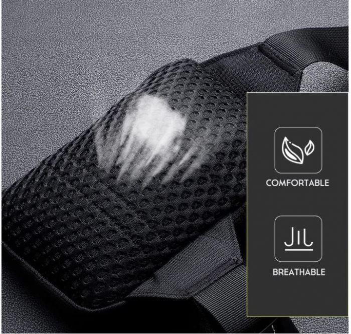 Geantă de umăr Simptech pentru bărbați, negru [4]