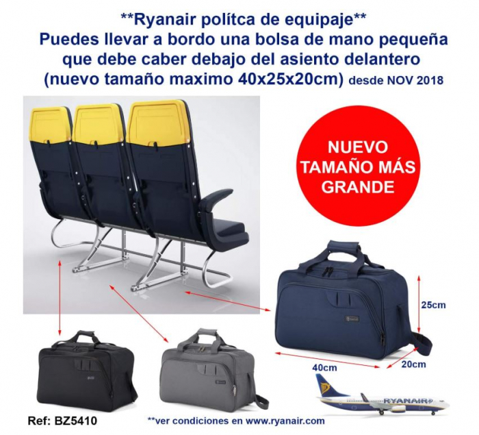 Geanta de voiaj Benzi BZ5410, 40 x 25 x 20 cm, gri [7]