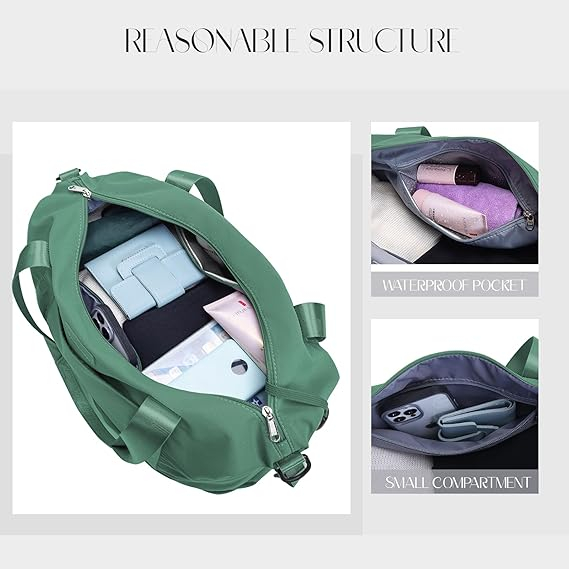 Geanta de voiaj Hayayu Ryanair, 40 x 20 x 25 cm, verde [6]