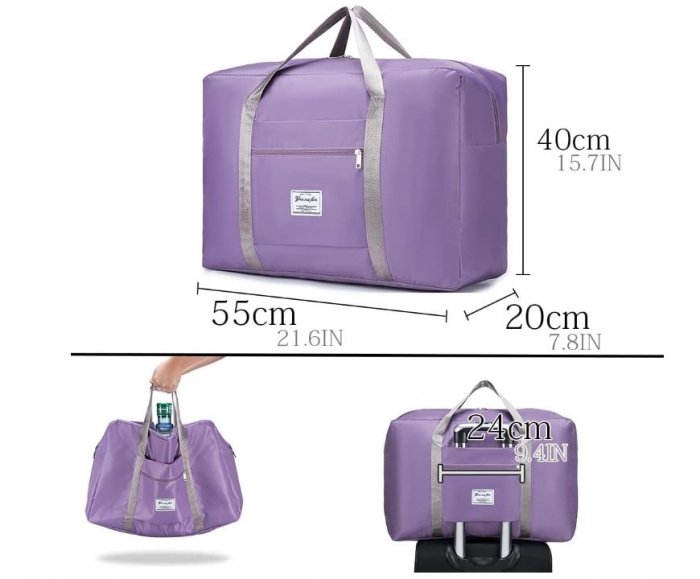 Geanta de voiaj SPAHER, pliabila, 55 x 40 x 20 cm, negru [4]