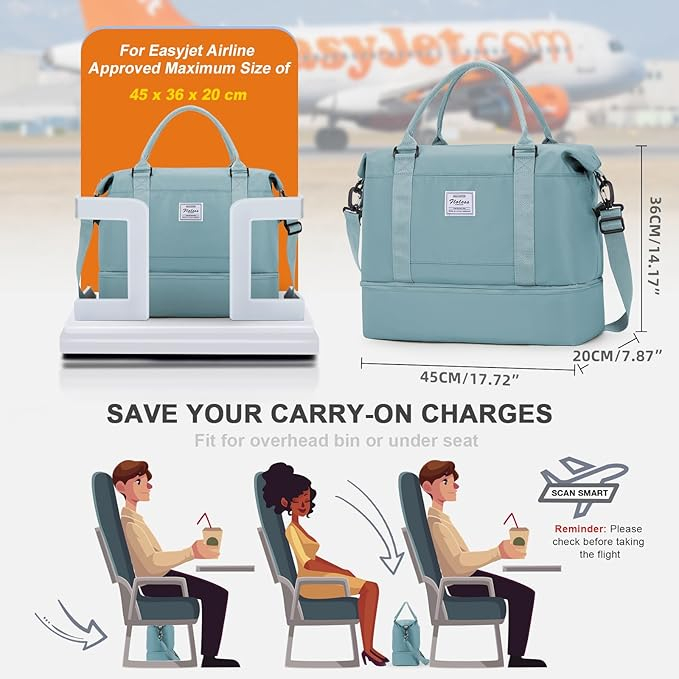 Geanta de voiaj/sport WEPLAN, 45 x 36 x 20 cm, verde [4]