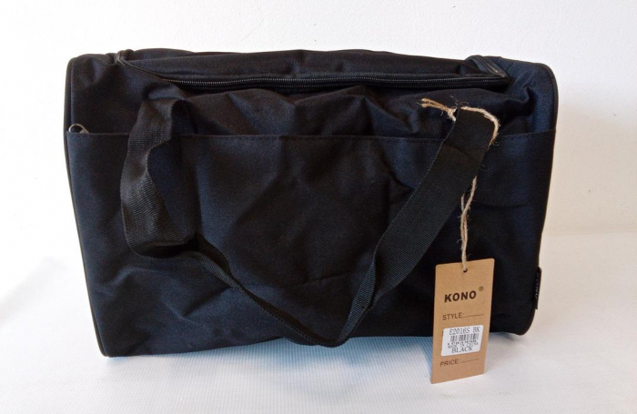 Geantă de voiaj structurată Kono E2016S BK, 40x25x20 cm, negru [3]