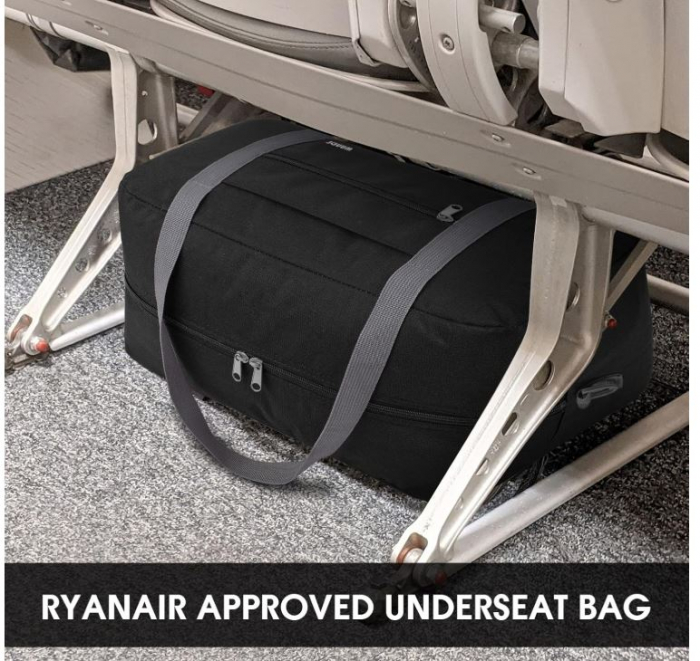 Geanta de voiaj Wandf Ryanair, 40 x 20 x 25 cm, negru [4]