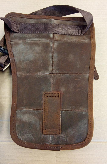 Geanta din piele naturala pentru barbati Le'aokuu 3112, maro [2]