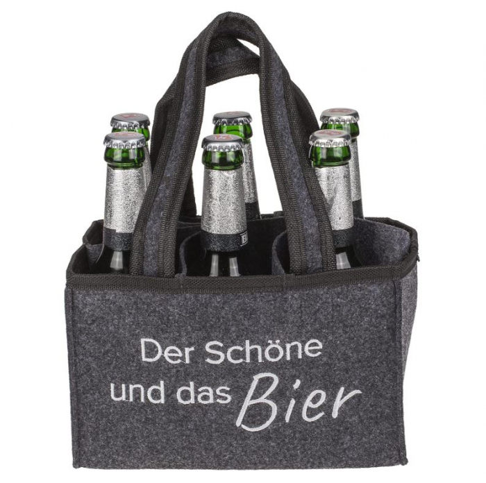 Geanta pentru 6 sticle de 0.33L/0.5L MIJOMA, 15 x 24 x 14cm, gri [2]