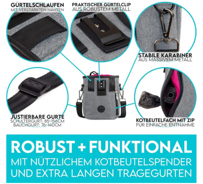 Geanta pentru recompensa caini HUND IST KÖNIG, geanta pentru dresaj [5]